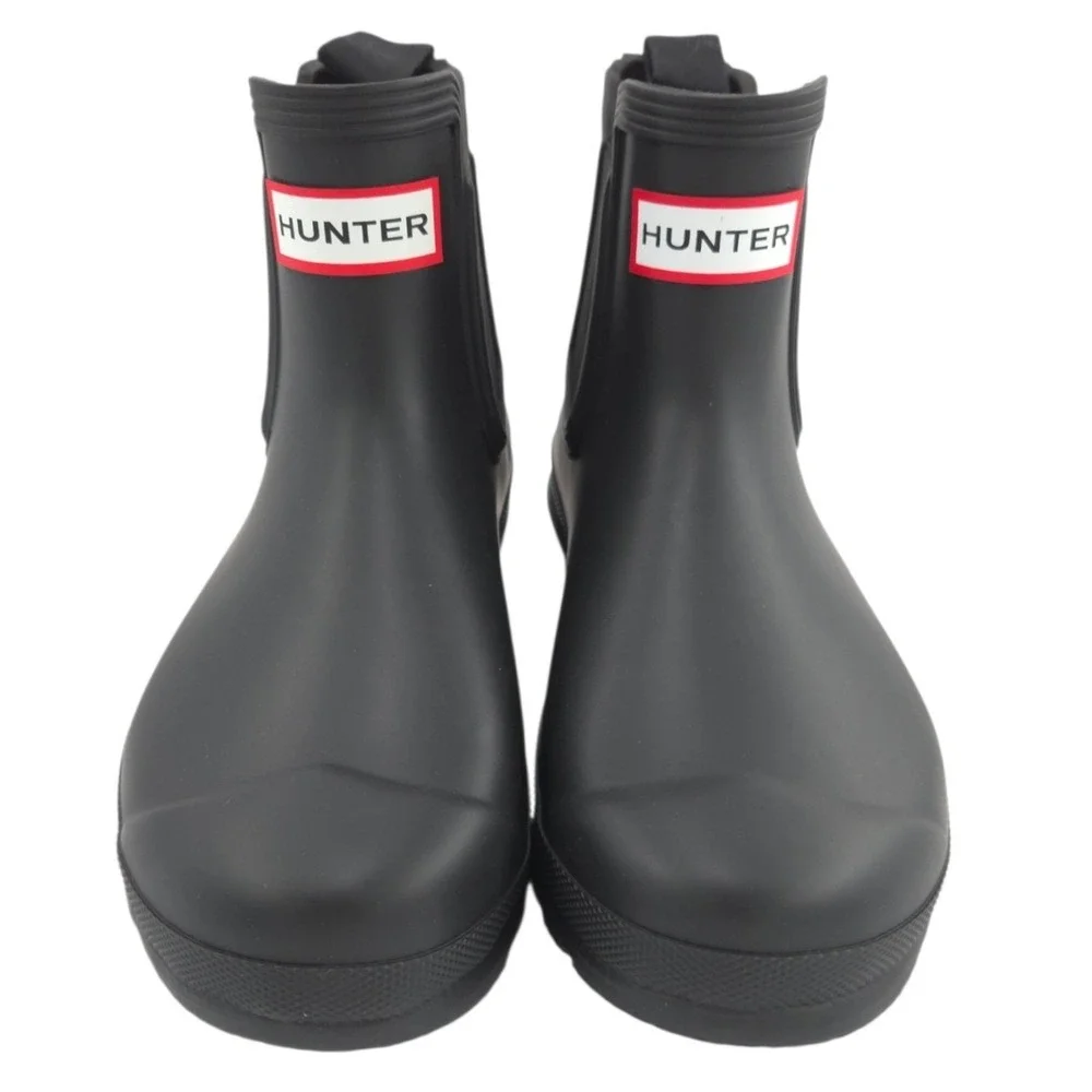 Hunter Original Chelsea Rain Boot Women 6 Black Waterproof Rubber WFS2078RMA NEW